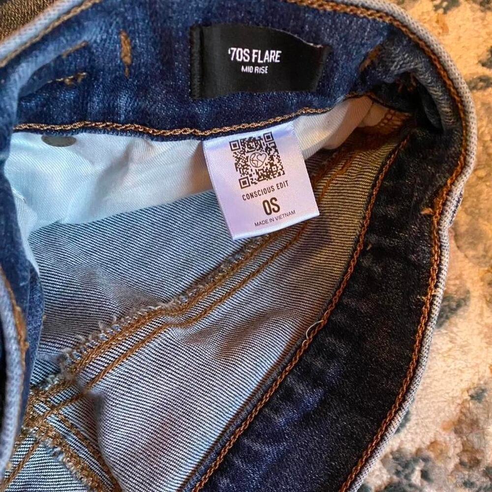 Express blue flare vintage 70s jeans - Picture 4 of 5